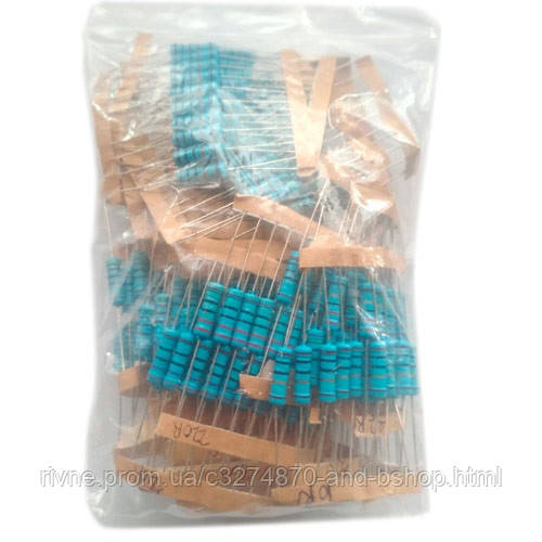 Резистори 2Вт 300шт MF 1% 10Ом-1МОм, фото 1