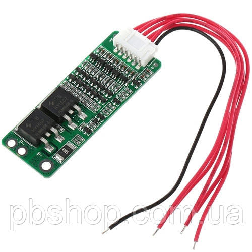 BMS контролер 5S 15А плата заряду захисту 5x Li-ion 18650 18В 21В
