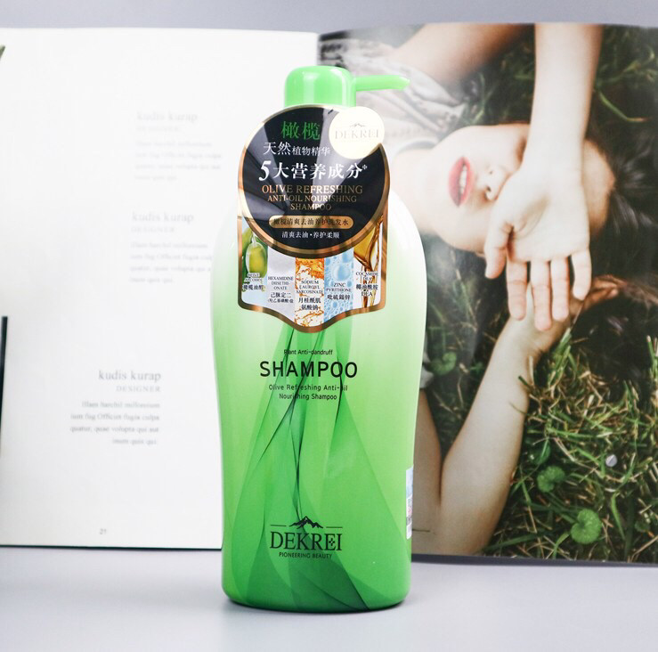 Dekrei Olive Refreshing Anti-Oil Nourishing Shampoo Освіжний шампунь проти лупи з олією оливи