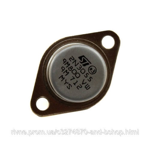 NPN транзистор 2N3055 15А 60В, підсилювач звуку, фото 1