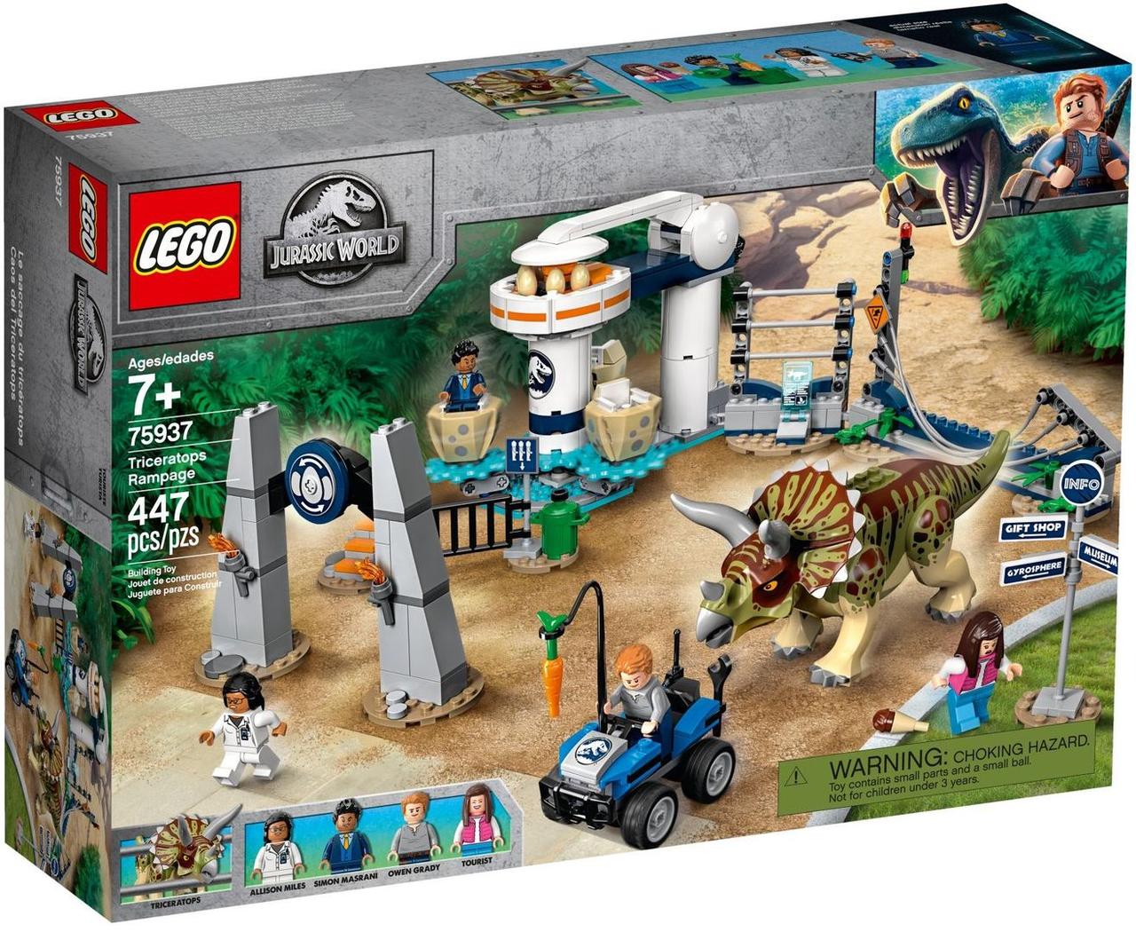 Lego Jurassic World Напад трицератопсу 75937, фото 1