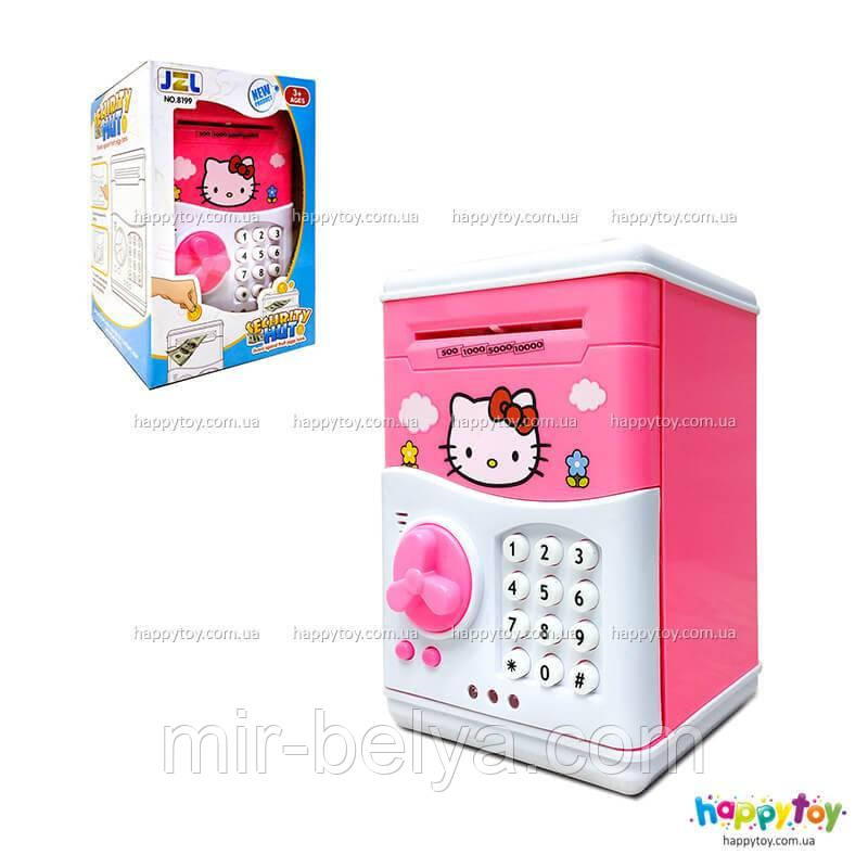 Дитячий сейф-копилка з кодовим замком Hello Kitty, фото 1