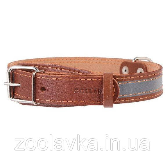 Нашийник для собак COLLAR зі світловідбивною стрічкою 35 мм/48-63 см