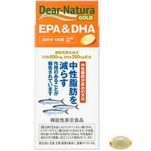 Asahi Dear-Natura Gold EPA (600 мг) + DHA (260 мг) риб'ячий жир, 360 капс на 60 днів