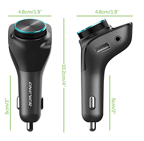 Автомобільний Bluetooth FM-модулятор Onever F30 FM (ver.5.0), фото 4