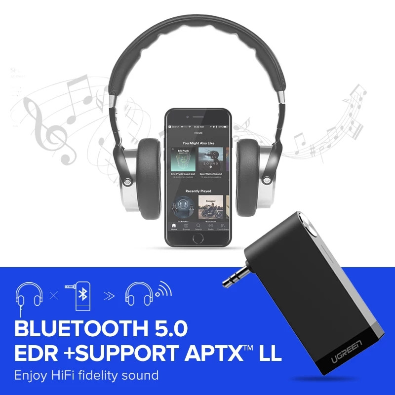 Bluetooth 5.0 аудио ресивер Ugreen - фото 3 - id-p1100994257