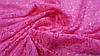 Тканина гіпюр рожевий "Огірки", фото 3
