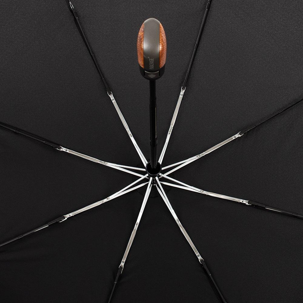Зонт мужской складной полный автомат Parachase система антиветер, черный (fb) - фото 4 - id-p1101023775