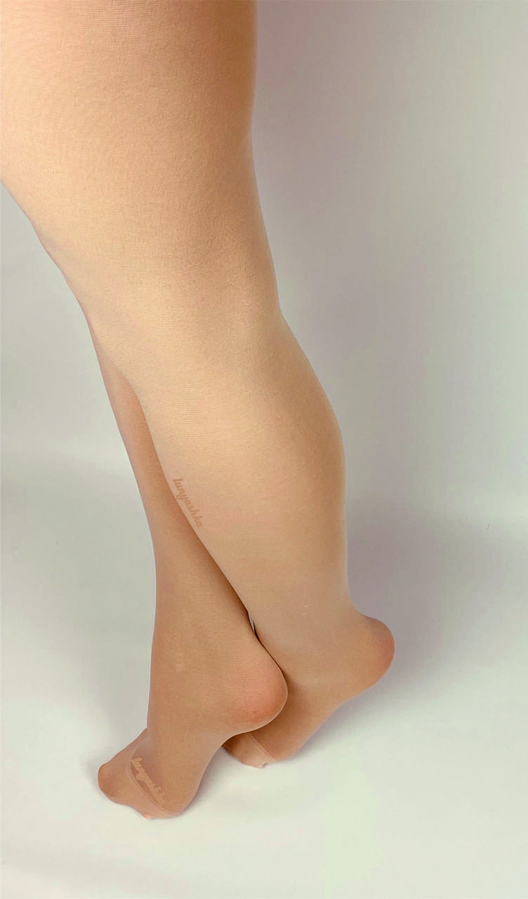 Бежевые плотные женские капроновые колготки для танцев и повседневной носки, 70 ден "Елена" - фото 4 - id-p1101038891