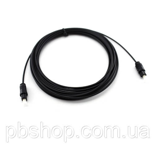 Кабель аудіо оптичний Toslink - Toslink, 5м OD2.2, фото 1