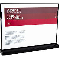 Табличка информационная Axent А4 горизонтальная 297х210 мм черная (6265-01-A)