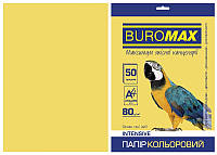 Бумага цветная А4 Buromax INTENSIV 80гм2 золотой 50л. (BM.2721350-23)