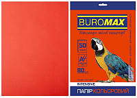 Бумага цветная А4 Buromax INTENSIV 80гм2 красный 50л. (BM.2721350-05)