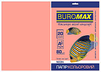 Бумага цветная А4 Buromax NEON 80гм2 розовый 20л. (BM.2721520-10)