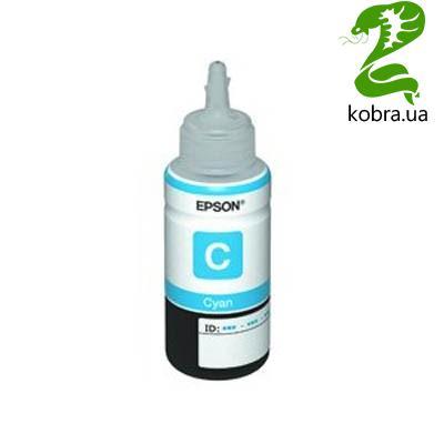 Чорнило EPSON (T6642) L100/L200/L210 (Cyan) (C13T66424A) 70 г