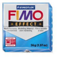 Полимерная глина FIMO Effect прозрачный голубой 374