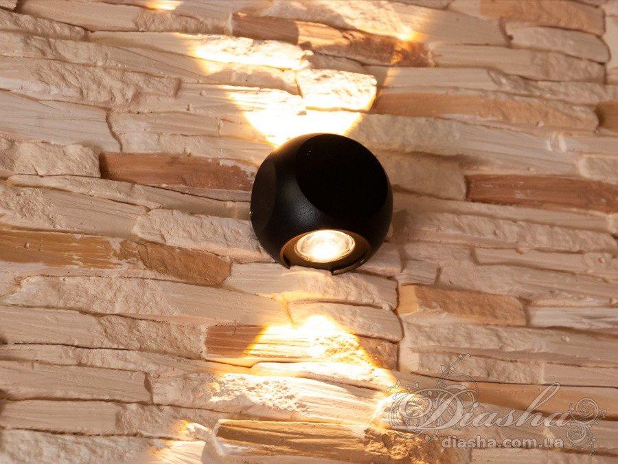Двухлучевая архітектурна LED підсвічування&HS3010S-6W-BK