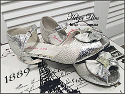 Туфлі дитячі срібні. ПРОКАТ по Україні лише з костюмами - 19.0 см