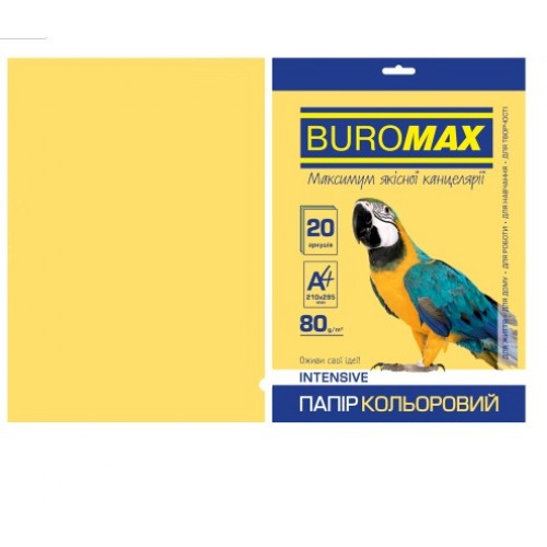 Папір д/друку кольор. А4 20арк BUROMAX 2721320-23 INTENSIVE золотий 80г/м2 (1/150)