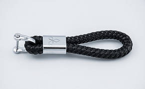 Шкіряний автомобільний брелок  Mitsubishi чорний