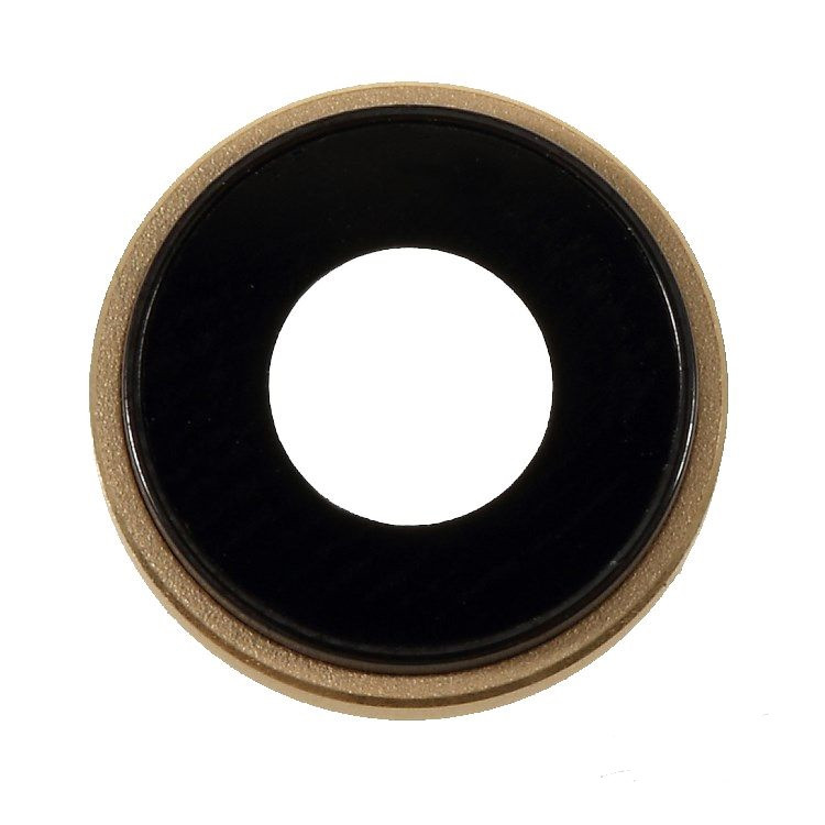 Скло камери для Apple iPhone XR + кільце (Золоте), фото 1