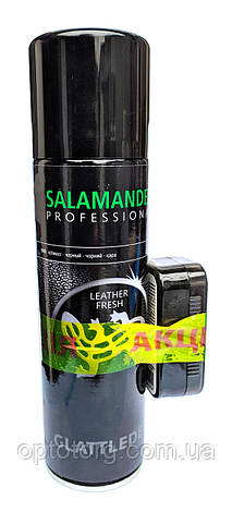 Фарба Чорна для гладкої шкіри "Leather Fresh" Salamander PROFESSIONAL 250 мл Німеччина, фото 1