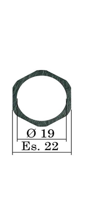 Регулювальна шайба; дизельної форсунки Common Rail Bosch; 22х19 мм (B11) 0,90-1,4 мм h=0,01 мм, фото 3