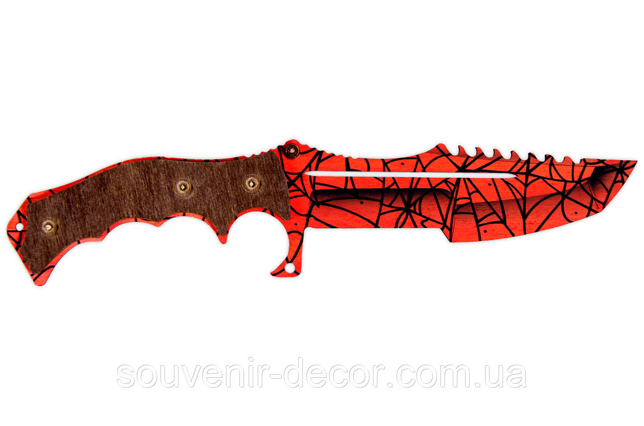 Дерев'яний Дитячий Ніж Мисливський Crimson web из CS GO, іграшкова зброя, фото 1