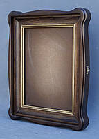 Фігурний кіот для ікони з внутрішньою дерев'яною рамою., фото 6