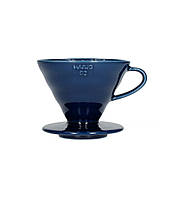 Керамический пуровер Hario V60 02 Indigo для заваривания кофе, 400 мл