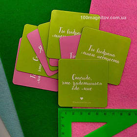 Магнитики на холодильник на заказ. Размер 63х63 мм 4