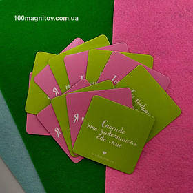 Магнитики на холодильник на заказ. Размер 63х63 мм 5