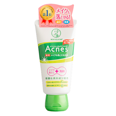 Крем-гель для вмивання + засіб для зняття макіяжу Mentholatum Acnes Make-up Remover