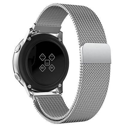 Браслет металевий SK Milanese для Samsung Xiaomi Huawei Garmin Suunto 20mm Silver, фото 3