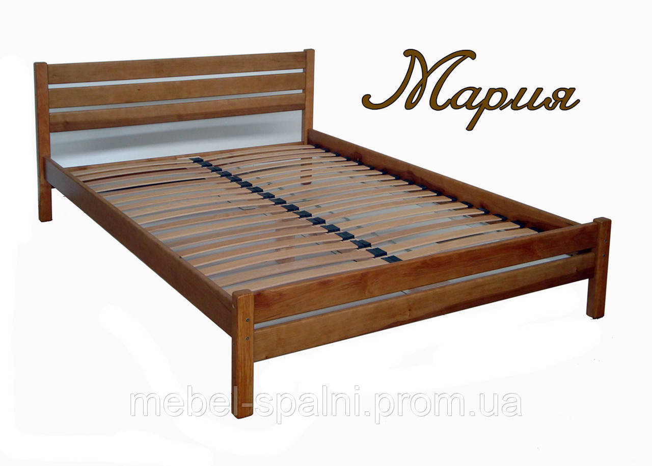 Ліжко в Україні дерев'яне полуторне "Марія" kr.mr2.1