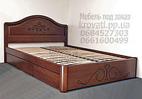 Ліжко в Україні дерев'яне з підіймальним механізмом двоспальна "Вікторія" kr.vt7.2