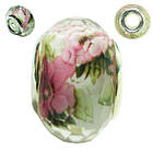 Намистина Шарм Граненна Півонія, Колір Втулки Срібло, Намистини для Браслетів, Матеріали для Виготовлення Прикрас, фото 5