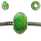 Намистина Шарм Рондель Гранена Листя, Фурнітура на Біжутерію, Намистини Скляні для Браслетів Шнур Паракорд, фото 7