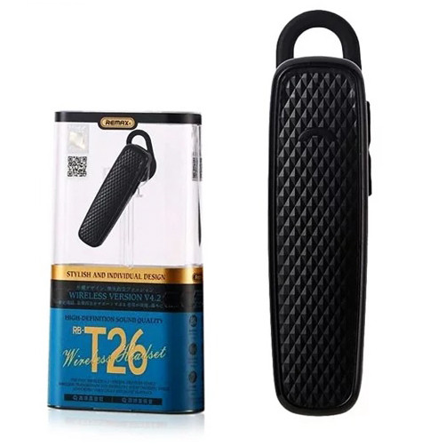 Бездротова Bluetooth-гарнітура Remax RB-T26 Black