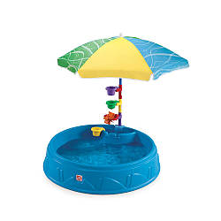 Пісочниця-басейн з парасолькою Step 2 PLAY & SHADE 20x95x95 см