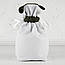 Мішечок для зберігання кави / подарунковий із зав'язками / вишивка машинна - зерна кави / ПП “Світлана – К”, фото 5