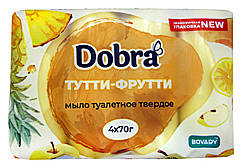 Туалетне мило Dobra Тутті-Фрутті - 4 х 70 г. - 280 г.