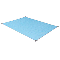 Пляжный коврик подстилка покрывало анти песок 2Life SAND MAT 120*150 см Blue (n-241)