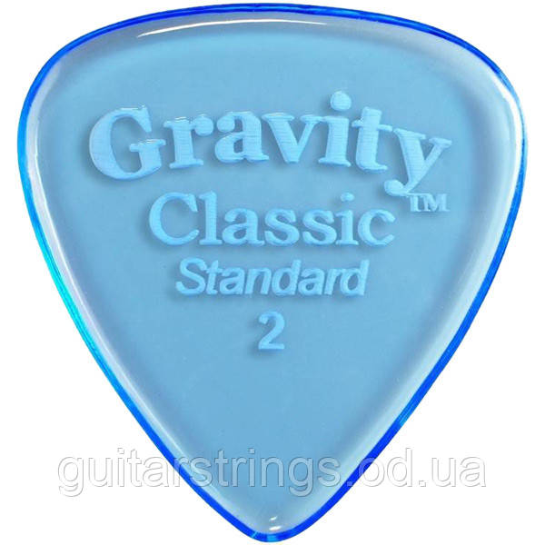Медіатор Gravity Picks GCLS2P Classic Standard Polished 2.00 mm, фото 1