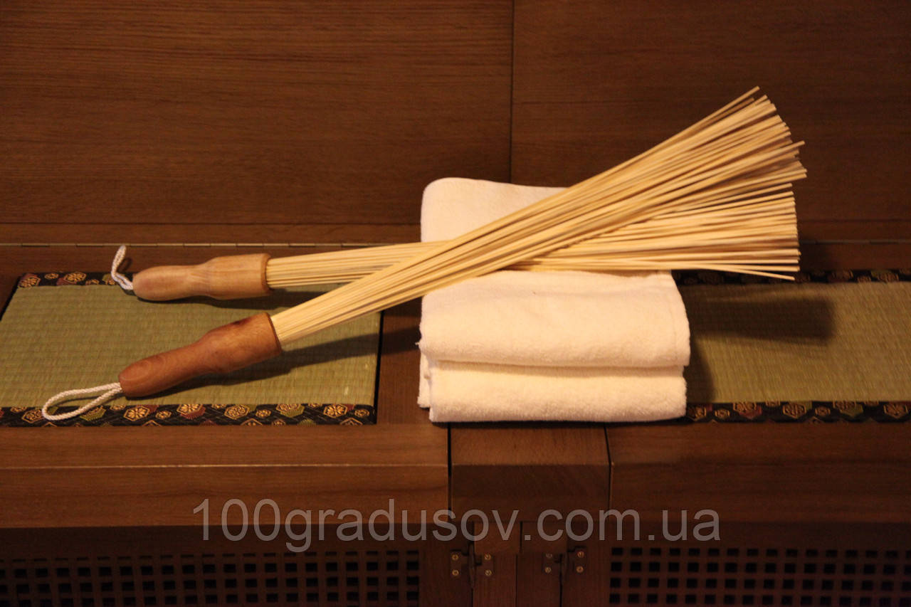 Бамбуковый веник для бани и сауны - фото 3 - id-p1101399165