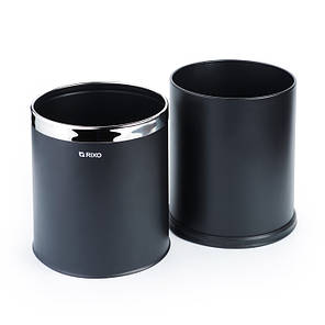 Кошик для сміття 10 л без кришки Rixo Solido WB103B відро для сміття нержавіюча сталь, фото 3