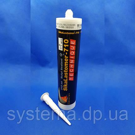 Не висихає герметик SikaLastomer®-710, чорний, 300 мл, фото 2
