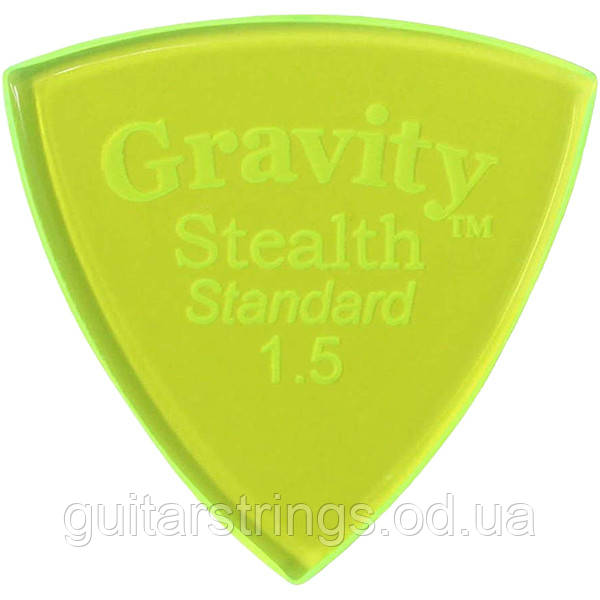 Медиатор Gravity Picks GSSS15P Stealth Standard Polished 1.50 mm, фото 1