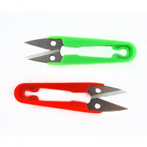 Ножиці для обрізки нитки пластикова ручка середні 14 см