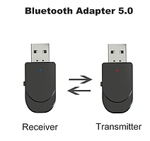 Адаптер Bluetooth 5.0 аудіоприймач-передавач 2в1 блютуз